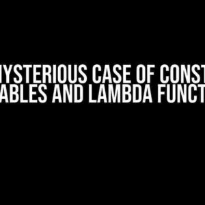 The Mysterious Case of Constexpr Variables and Lambda Functions